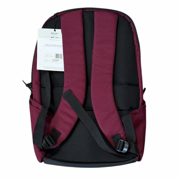 Delsey Securban 15.6 in. Laptop Backpack in Burgundy - NWT! - Picture 8 of 8